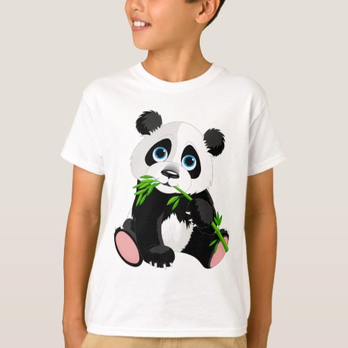 Funny cute animal t_shirt for kids panda