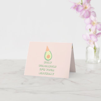 Funny Cute Avocado Birthday Card
