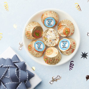 Funny cute Axolotl Squad custom editable blue Reese's Peanut Butter Cups