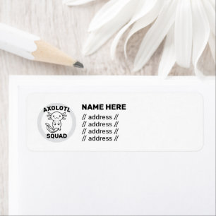 Funny cute Axolotl Squad custom editable white Label