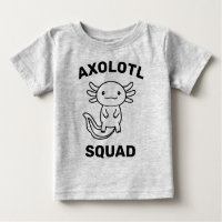 Funny cute Axolotl Squad Party editable blue pink