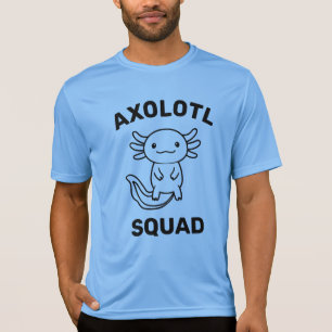 Funny cute Axolotl Squad Party editable blue pink T-Shirt