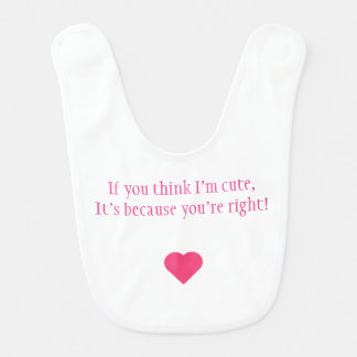Funny Cute Baby Girl Bib