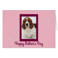 Funny & Cute Basset Hound Mother's Day Card