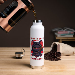 Funny Cute Bat Mage  Water Bottle