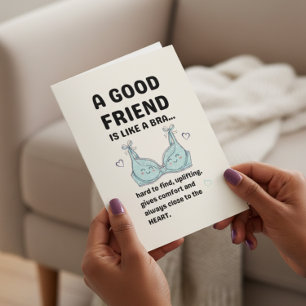 Funny Cute Best Friend Birthday Card for Women