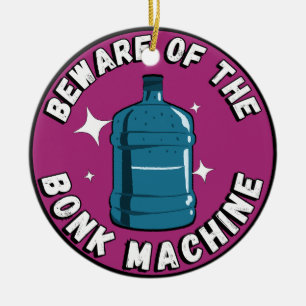 Funny Cute beware of the bonk machine / palestine Ceramic Ornament