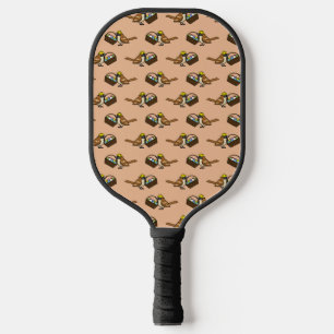 Funny Cute Bird with Colorful Eggs Basket Pattern Pickleball Paddle