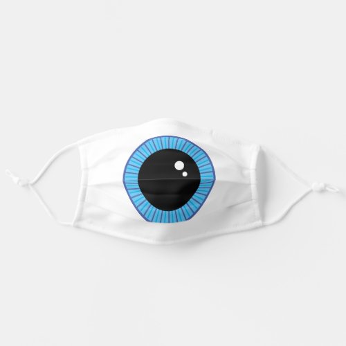 Funny Cute Blue Eyeball Adult Cloth Face Mask