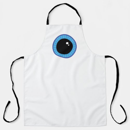 Funny Cute Blue Eyeball Apron