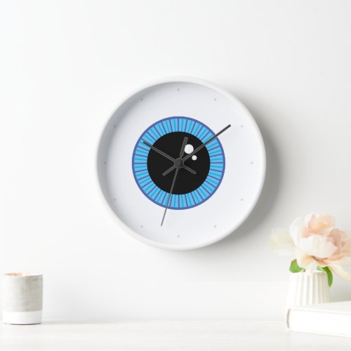 Funny Cute Blue Eyeball Clock