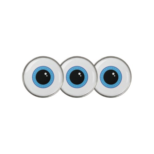 Funny Cute Blue Eyeball Golf Ball Marker