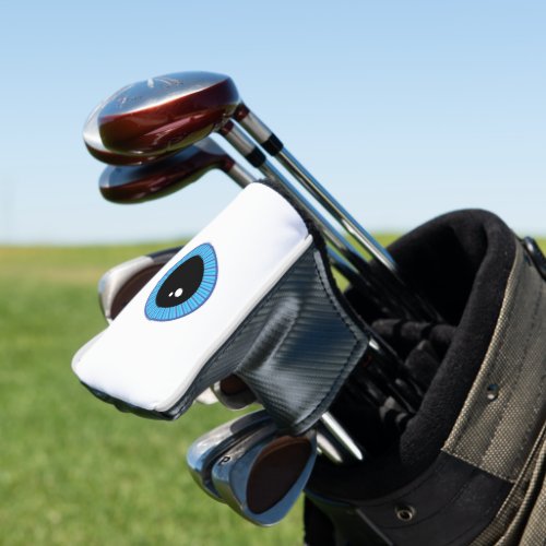 Funny Cute Blue Eyeball Golf Head Cover