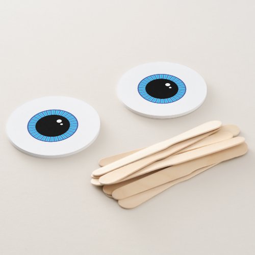 Funny Cute Blue Eyeball Hand Fan