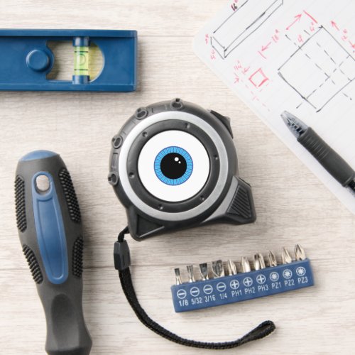 Funny Cute Blue Eyeball Tape Measure