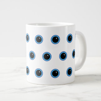 Funny Cute Blue Eyes Giant Coffee Mug