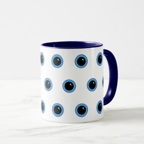 Funny Cute Blue Eyes Mug