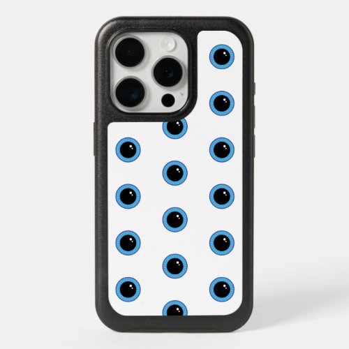 Funny Cute Blue Eyes iPhone 15 Pro Case