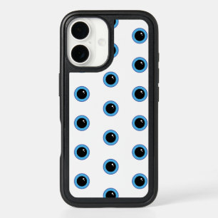 Funny Cute Blue Eyes iPhone 16 Case