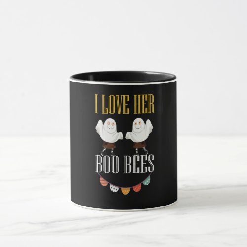 Funny Cute Boo Bees _ I Love Her Boo Bees Mug