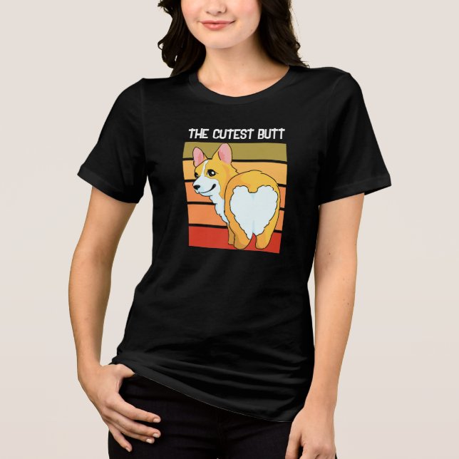 Funny Cute Butt -Dog Shirt (Front)
