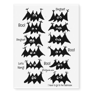 Funny Cute Cartoon Bat Tattoos
