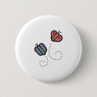funny cute cartoon butterflies pinback button