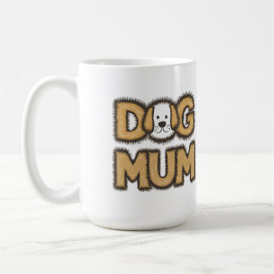 Funny cute cartoon dog mum mother's day coffee mug