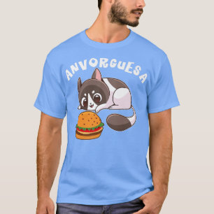 Funny Cute Cat Anña, prostitute hamburger kit* T-Shirt