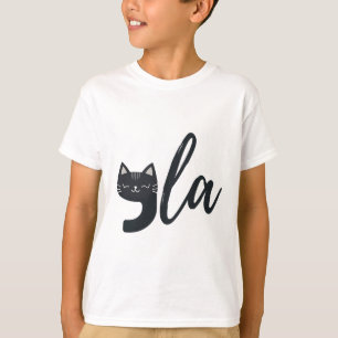 Funny Cute Cat Comma La Funny Kamala Harris Presid T-Shirt