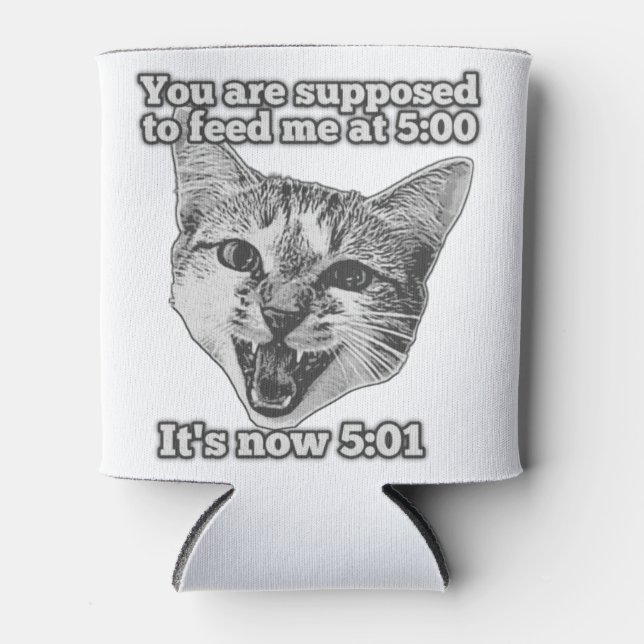 Funny cute cat meme for cat persons and cat owners can cooler (Front)