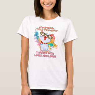 Funny Cute Cat   Sometimes I Talk To Myself T-Shirt