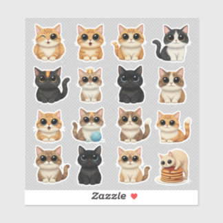 Funny Cute Cat Stickers