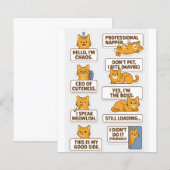 "Funny & Cute Cat Stickers – Scrapbook & Craft Use (Front/Back)