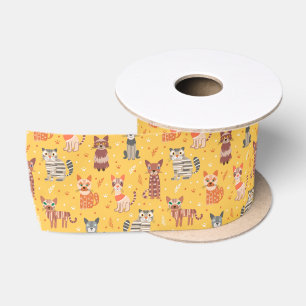 Funny Cute Cats Ribbon
