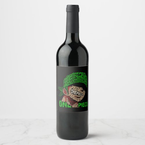 Funny cute character 1 wine label