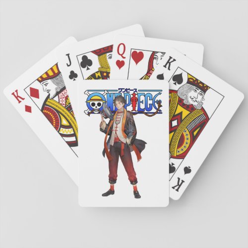 Funny cute character 8 playing cards