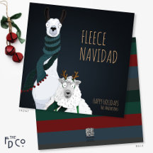Funny Cute Chic Quirky “Fleece Navidad” Pun