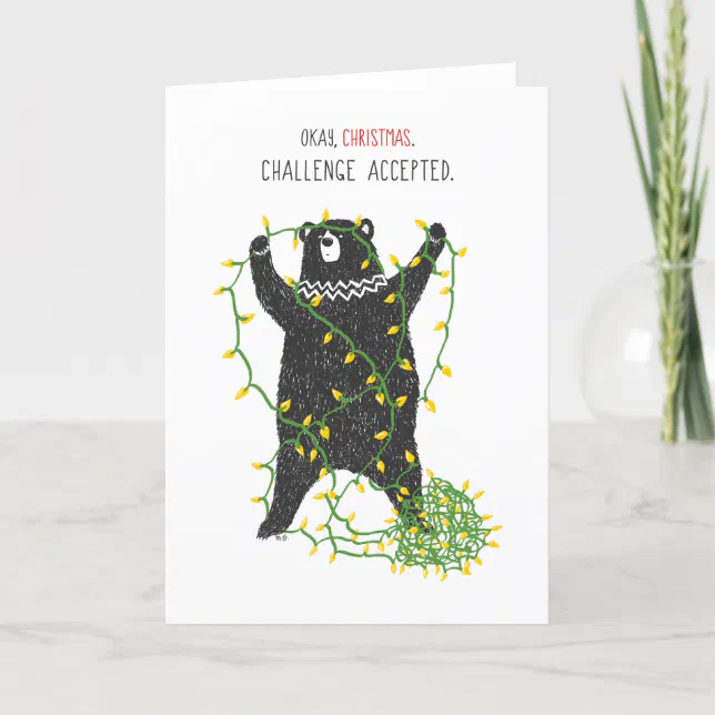 Funny cute Christmas card | Zazzle