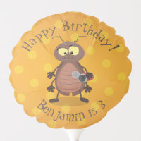 Funny cute cockroach cartoon character