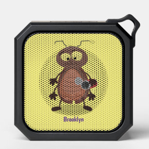 Funny cute cockroach cartoon character bluetooth speaker