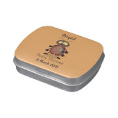 Funny cute cockroach cartoon character candy tin (Side)