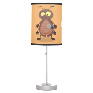 Funny cute cockroach cartoon character table lamp