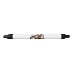 Funny Cute Coffee Cats Books Lover Gift Idea Women Pen
