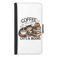 Funny Cute Coffee Cats Books Lover Gift Idea Women