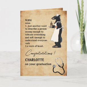 Funny & Cute Congratulations Nurse Graduation Card
