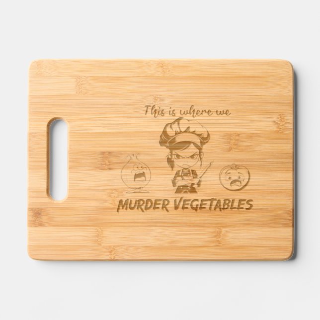Funny cute cutting Board  (Front)