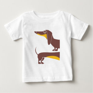 Funny cute dachshund for long dog parent baby T-Shirt