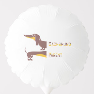 Funny cute dachshund for long dog parent balloon
