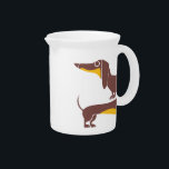 Funny cute dachshund for long dog parent beverage pitcher<br><div class="desc">Cute disign for real dog lovers</div>